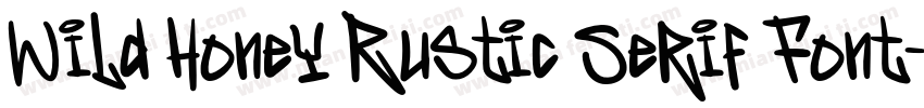 Wild Honey Rustic Serif Font字体转换